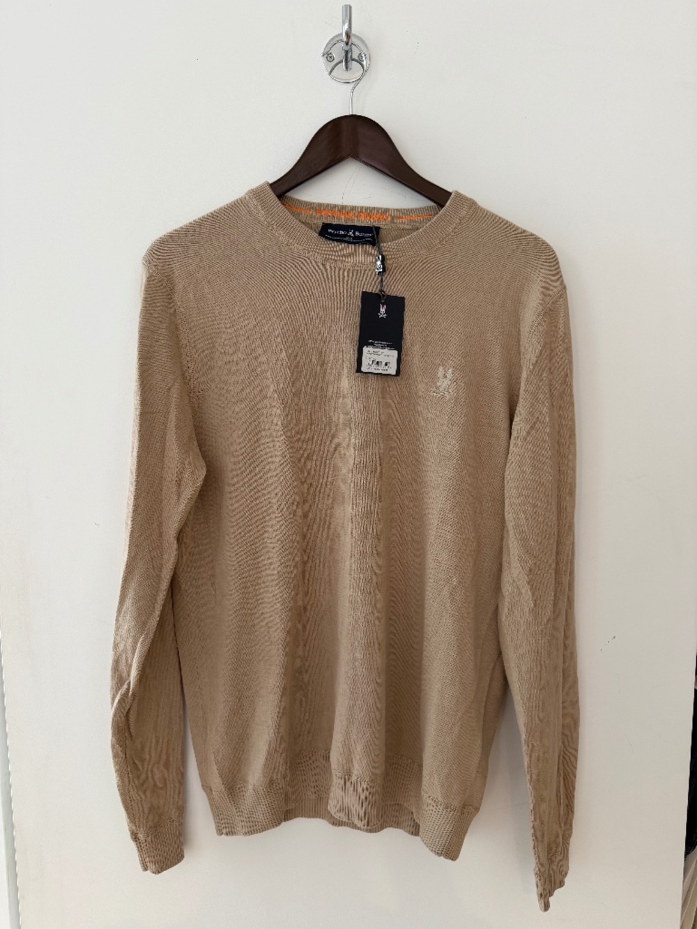 New with tags Men’s Psycho Bunny Beige Sweater